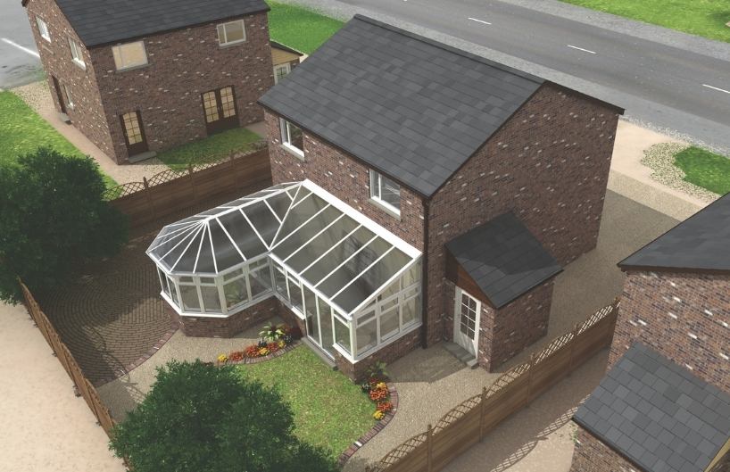 We Install P-Shaped Conservatory Roof Replacements for Domestic and Commercial Properties